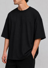 CLOSE SOCIETY - Ανδρικό oversized t-shirt Avocado - Μαύρη STO-313