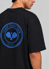CLOSE SOCIETY - Ανδρικό oversized t-shirt Padel - Μαύρη STO-319