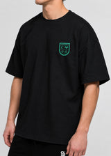 CLOSE SOCIETY - Ανδρικό oversized t-shirt Tennis Club - Μαύρη STO-321