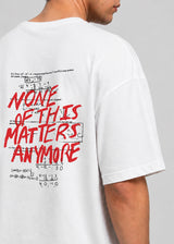 CLOSE SOCIETY - Ανδρικό oversized t-shirt - Λευκό STO-322