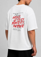 CLOSE SOCIETY - Ανδρικό oversized t-shirt - Λευκό STO-322