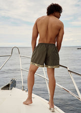 Ανδρικό μαγιό Tony Couper - SW24/8 - khaki gross swimshorts χακί