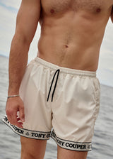 Ανδρικό μαγιό Tony Couper - SW24/8 - off white gross swimshorts λευκό
