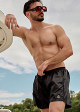 Ανδρικό μαγιό Tony Couper - SW24/1 - black cube logo swimshorts μαύρο