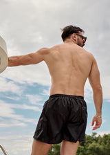 Ανδρικό μαγιό Tony Couper - SW24/1 - black cube logo swimshorts μαύρο