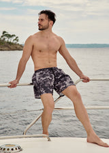 Ανδρικό μαγιό Tony Couper - SW24/3 - army swimshorts cube logo γκρι