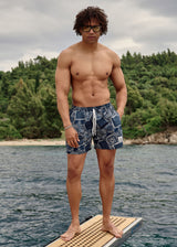 Ανδρικό μαγιό Tony Couper - SW24/4 - atlantis swimshorts cube logo μπλε