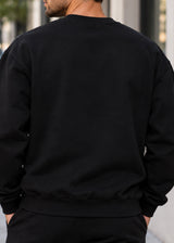 Close society Ανδρικό φούτερ μαύρο χωρίς χνούδι CLOSE SW26-200-black