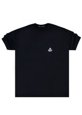 Tony couper Ανδρική κοντομάνικη μπλούζα μαύρη oversized t-shirt Black Japan Letters T26/1-black