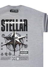 Ανδρική κοντομάνικη μπλούζα Tony couper - TO25/13 - stellar oversized t-shirt γκρι ανοιχτό