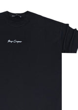 Ανδρική κοντομάνικη μπλούζα Tony couper - TO25/15 - black letters oversized t-shirt μαύρο
