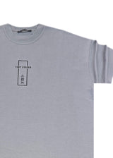 Ανδρική κοντομάνικη μπλούζα Tony couper - TO25/14 - grey line oversized t-shirt γκρι