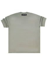 Ανδρική κοντομάνικη μπλούζα Tony couper - TO25/19 - diamond oversized t-shirt ανοιχτό χακί