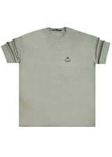 Ανδρική κοντομάνικη μπλούζα Tony couper - TO25/19 - diamond oversized t-shirt ανοιχτό χακί