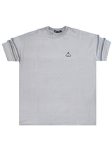 Ανδρική κοντομάνικη μπλούζα Tony couper - TO25/19 - diamond oversized t-shirt γκρι