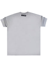 Ανδρική κοντομάνικη μπλούζα Tony couper - TO25/19 - diamond oversized t-shirt γκρι