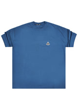 Ανδρική κοντομάνικη μπλούζα Tony couper - TO25/19 - diamond oversized t-shirt πετρόλ