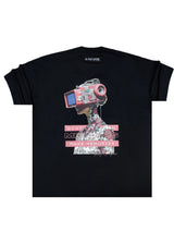 Ανδρική κοντομάνικη μπλούζα Tony couper - TO25/3 - VR memories oversized t-shirt μαύρο