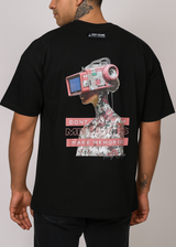 Ανδρική κοντομάνικη μπλούζα Tony couper - TO25/3 - VR memories oversized t-shirt μαύρο