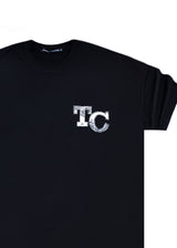 Ανδρική κοντομάνικη μπλούζα Tony couper - TO25/7 - black TC oversized half NEON t-shirt μαύρο