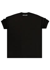 Ανδρική κοντομάνικη μπλούζα Tony couper - TO25/7 - black TC oversized half NEON t-shirt μαύρο