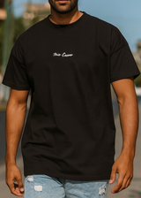 Ανδρική κοντομάνικη μπλούζα Tony couper - TO25/15 - black letters oversized t-shirt μαύρο