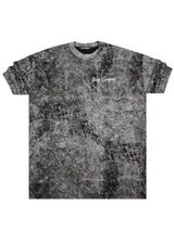 Ανδρική κοντομάνικη μπλούζα Tony couper - TO25/5 - tie dye oversized t-shirt μαύρο