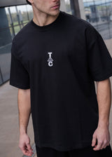 Tony couper Ανδρική κοντομάνικη μπλούζα μαύρη oversized t-shirt TDC TO26/17-black