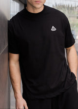 Tony couper - Ανδρικό t-shirt oversized fit - Μαύρο - TO26/7