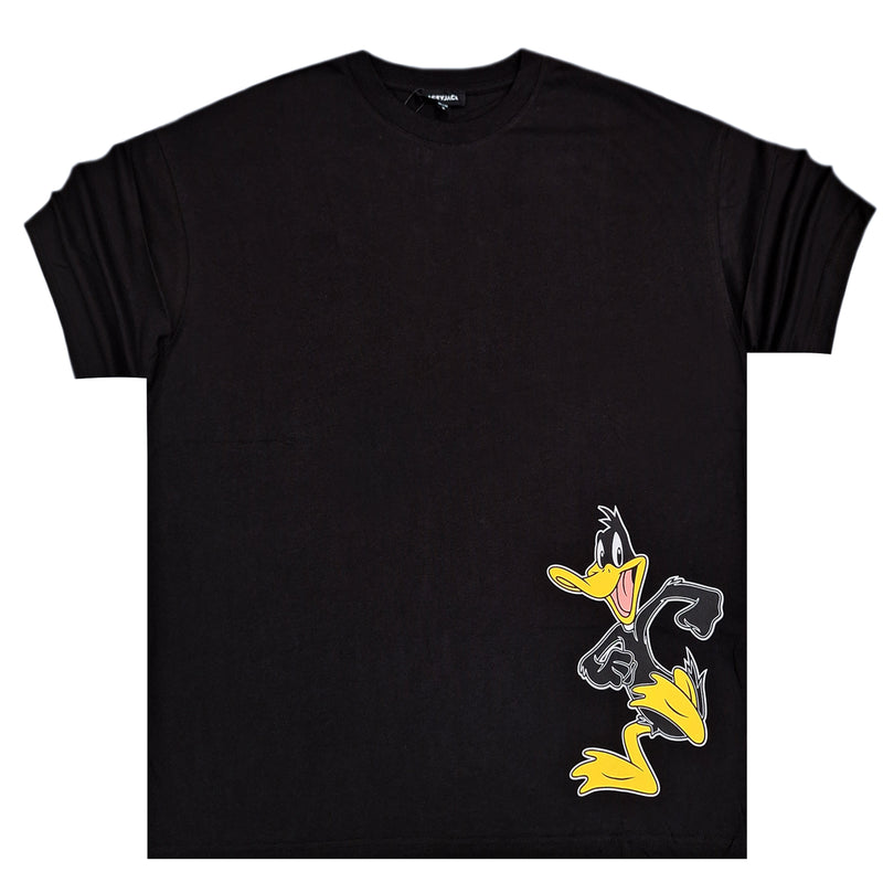 Jcyj - TRM0145 - what the duck oversized tee - BLACK