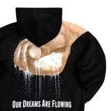 Jcyj - TRM1184 - flowing dreams oversized hoodie - black