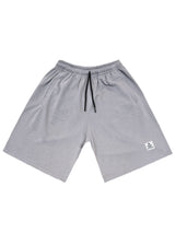 Ανδρική βερμούδα Tony Couper - V25/5 - grey white cube logo shorts γκρι