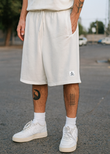 Ανδρική βερμούδα Tony Couper - V25/5 - white cube shorts off white