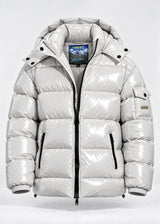 VINYL ART CLOTHING - Ανδρικό μπουφάν Glossy puffer - Λευκό 28530-02