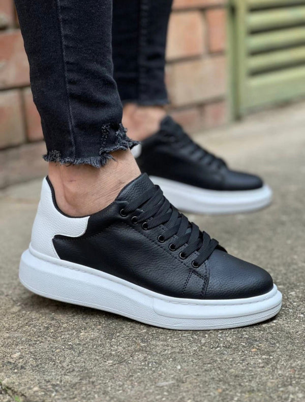 Gang - KUBACKGNG1 - white lined sneakers - black