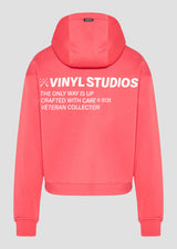 Ανδρικό μακρυμάνικο φούτερ με κουκούλα Vinyl Art Clothing -75757-03 - Studios V Legacy hoodie cotton oversized ρόζ