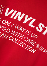 Ανδρικό μακρυμάνικο φούτερ με κουκούλα Vinyl Art Clothing -75757-55- Studios V Legacy hoodie cotton oversized κόκκινο