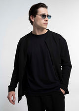 Ανδρική Ζακέτα Close Society-WAFFLE JACKET-black