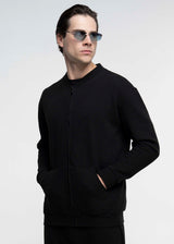 Ανδρική Ζακέτα Close Society-WAFFLE JACKET-black