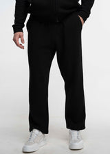 Ανδρικό παντελόνι Close Society-WAFFLE PANTS-black simple oversized pants μαύρο