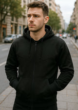 Ανδρική ζακέτα GUF - X-21001A - urban jacket μαύρο