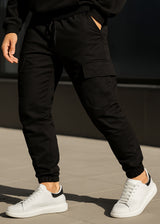 Ανδρική φόρμα GUF - XT-1046 - cargo pants μαύρο