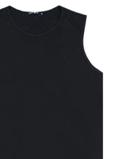 Ανδρική αμάνικη μπλούζα GUF - XY-1105 - simple sleeveness slim fit tee μαύρο