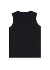 Ανδρική αμάνικη μπλούζα GUF - XY-1105 - simple sleeveness slim fit tee μαύρο