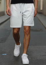 Ανδρική βερμούδα GUF - XY-3100B - athletic regular shorts λευκό