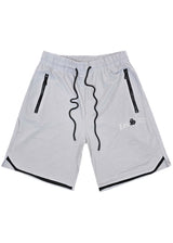 Ανδρική βερμούδα GUF - XY-6087B - los santos logo athletic regular shorts γκρι
