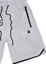 Ανδρική βερμούδα GUF - XY-6087B - los santos logo athletic regular shorts γκρι