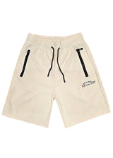 Ανδρική βερμούδα GUF - XY-6088B - original NY city logo athletic regular shorts μπεζ