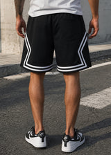 GUF CLOTHING Ανδρική βερμούδα μαύρη XY-6113-black