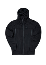 Ανδρικό ελαφρύ αντιανεμικό μπουφάν με κουκούλα - GUF - XY-8013 - lightwearing jacket slim fit jacket μαύρο